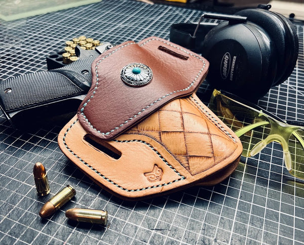 Custom Hand-Tooled Leather Holster