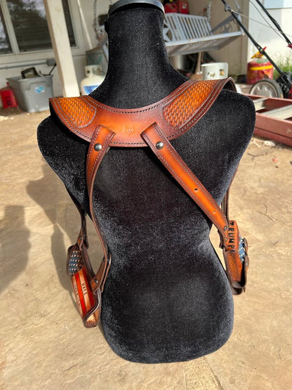 Custom Hand-Tooled Leather Holster