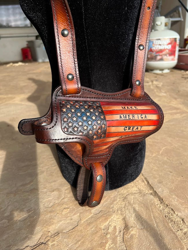 Custom Hand-Tooled Leather Holster