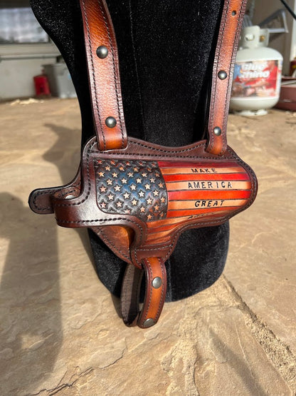 Custom Hand-Tooled Leather Holster