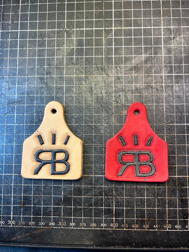 Custom Cattle Tag Keychain