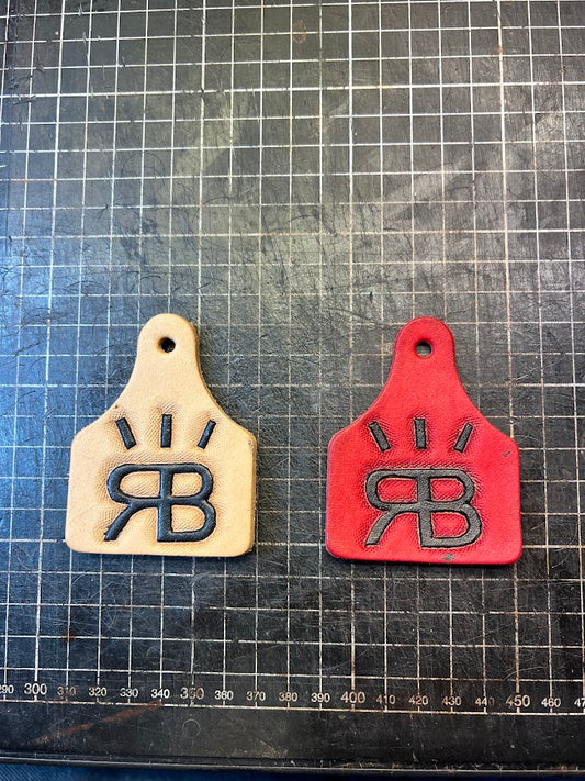 Custom Cattle Tag Keychain